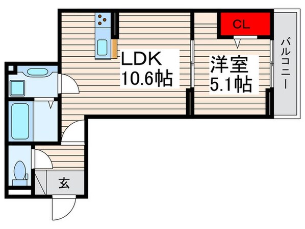 レクシア扇Ⅰの物件間取画像